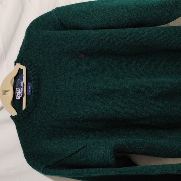 SALE! Polo Ralph Lauren Green Wool Vintage Sweater Hardly Worn Sz.L (A-73 CRATE) - Picture 4 of 9